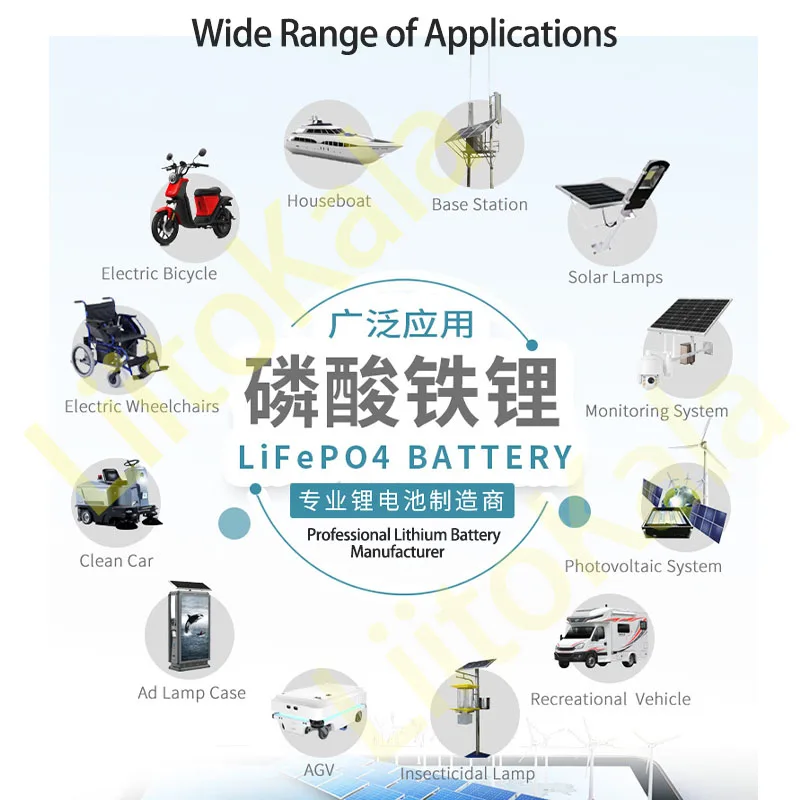 2 قطعة LiitoKala 12 فولت/12.8 فولت 50AH 60AH lifepo4 بطارية مع 50A BMS لبطارية 12 فولت RV زينون ضوء تخزين الطاقة الشمسية العاكس