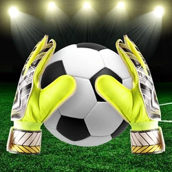 Football Goalkeeper Gloves Professional Soccer Goalie Gloves Breathable Sports Training Accessories Full Finger Hand Protection