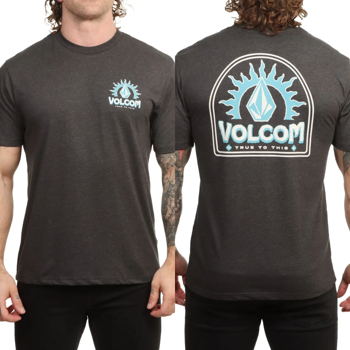 Summer Fit Volcom Outdoor Sports Brand T-shirt Suitable for Daily Outings High-end Luxury Unisex Style Both of Men and Women