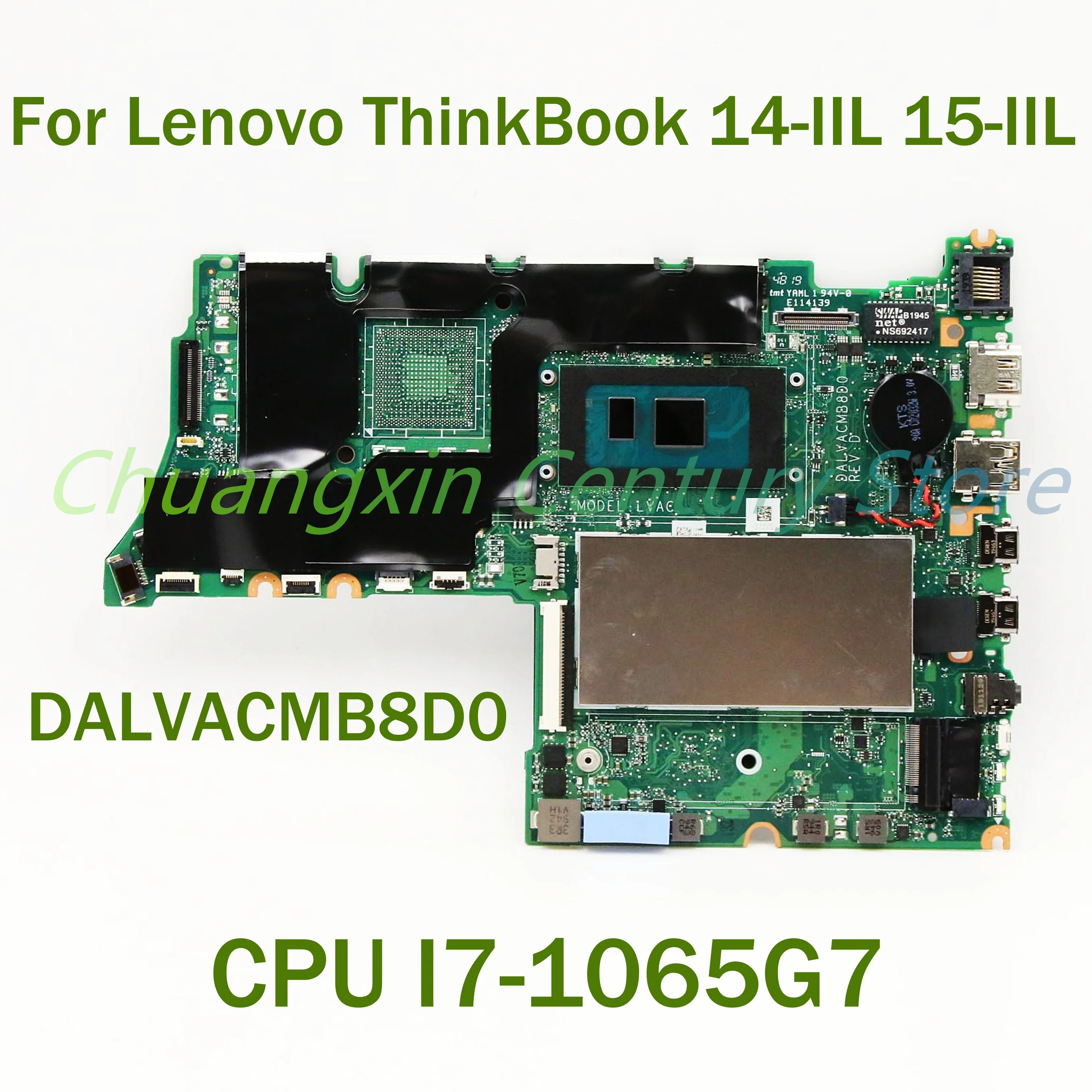 Para lenovo thinkbook 14-IIL 15-IIL placa-mãe do portátil dalvacmb8d0 com cpu i3 i5 I7-10TH uma 100% testado totalmente trabalho