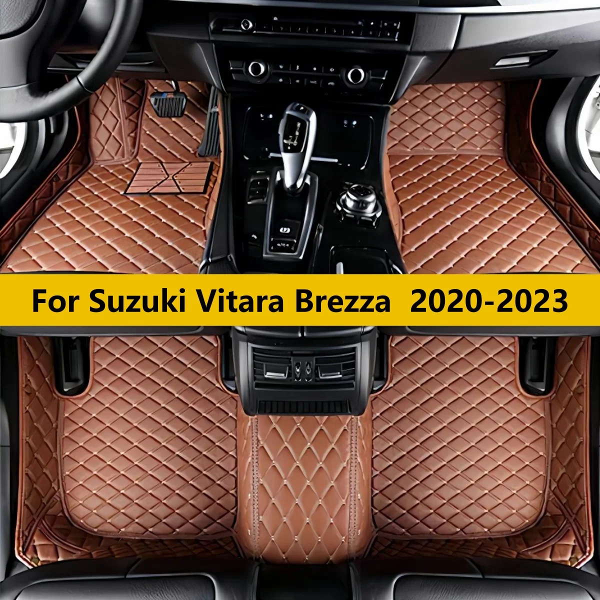 

Custom Leather Car Floor Mat For Suzuki Vitara Brezza 2020 2021 2022 2023 All Weather Waterproof Car Floor Mats