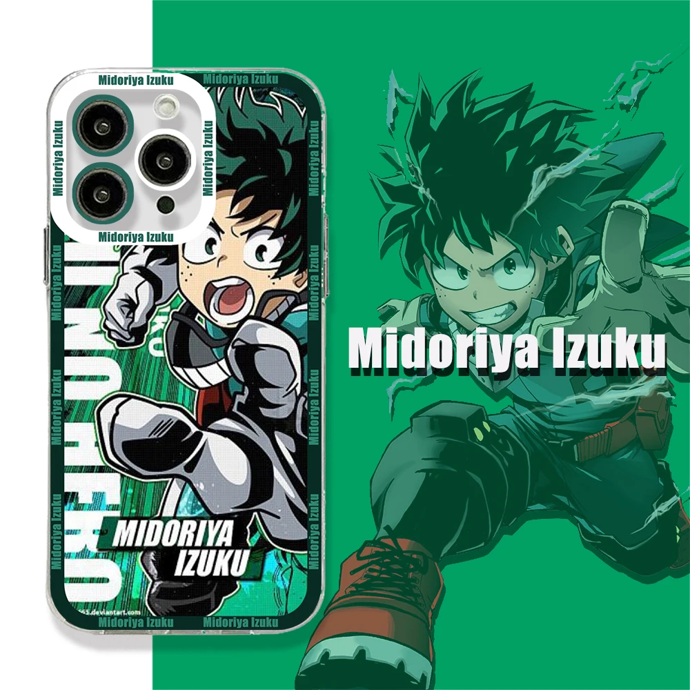 My Hero Academia Katsuki Bakugo BNHA Phone Case For iPhone 15 14 13 12 11 Pro Max X XR XS 6 7 8 Plus Soft Silicone Transparent