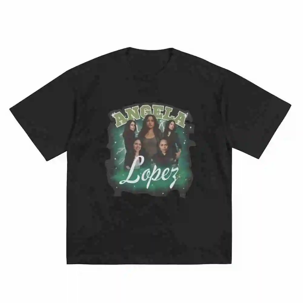 The Rookie Angela Lopez 90s Bootleg Glitter Short Sleeve Tee 100% Cotton T-Shirt