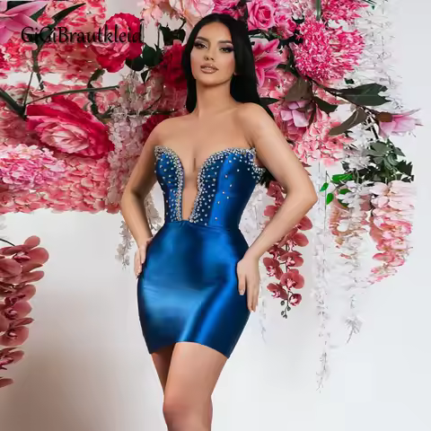 GiGiBraut Charming Sheath Formal Occasion Dresses Crystals Sleeveless Saudi Arabia Vestidos De Festa Customized Plus Size