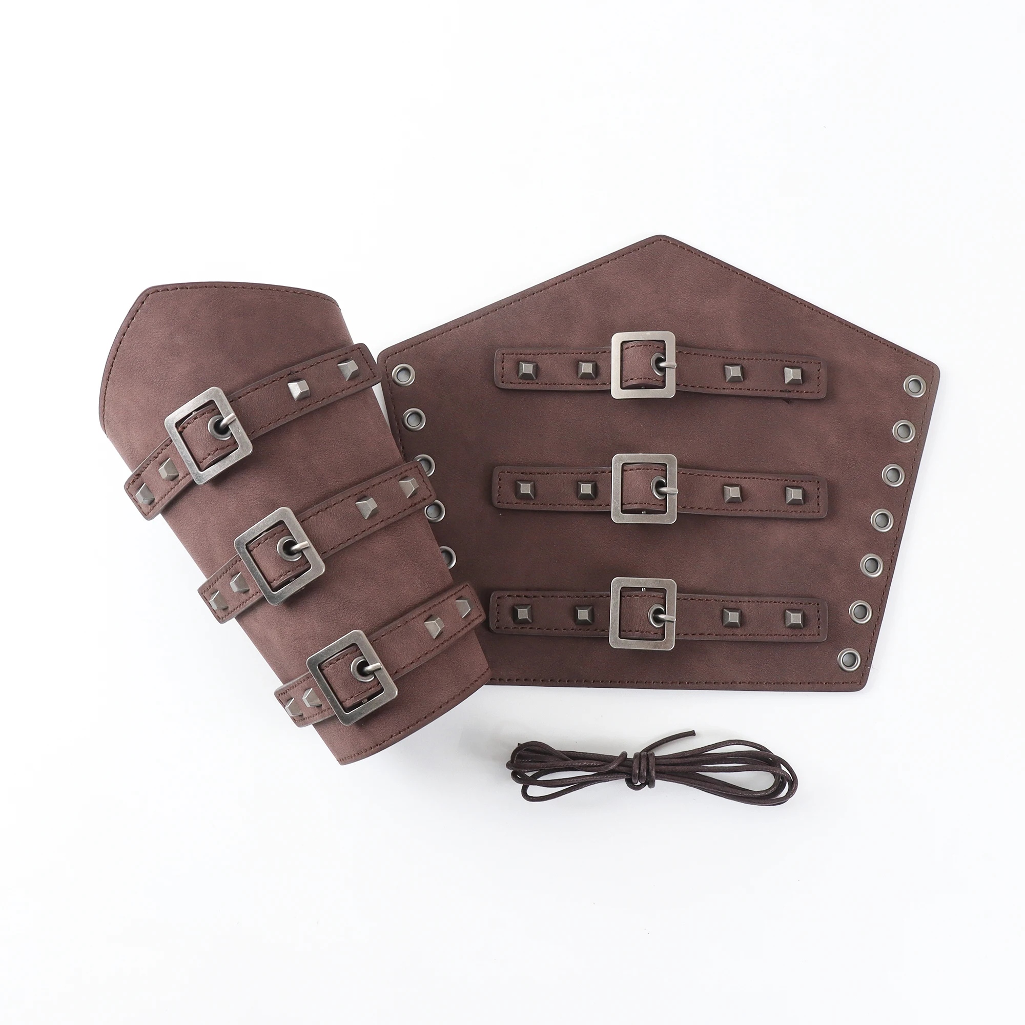 armadura-de-couro-medieval-para-homens-e-mulheres-acessorio-steampunk-protetores-de-braco-com-cadarco-luvas-de-viking-pirata-e-cavaleiro