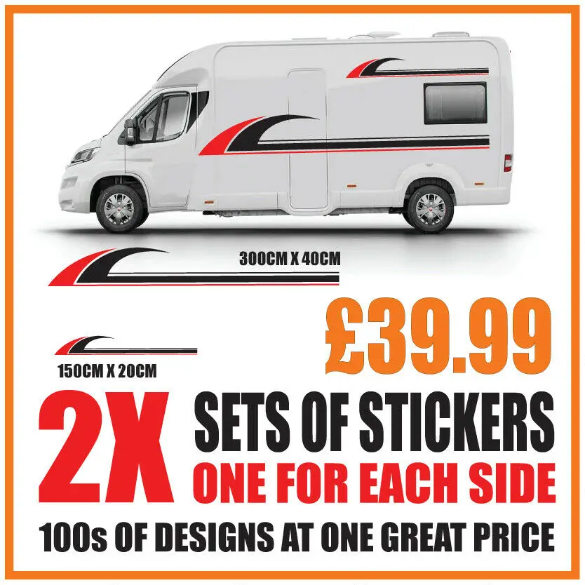 Motorhome graphics stickers decals camper van caravan universal fitting mg155