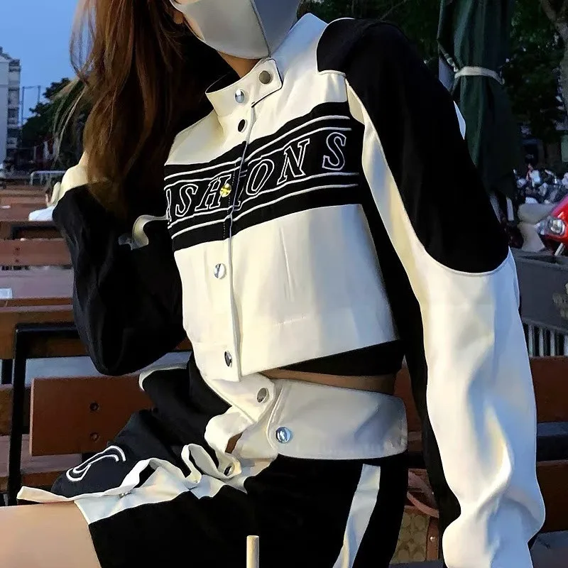 Honkbaljassen Meisjes Geel Dames Lente Knitwear Geavanceerde Effen Gothic Dame Werkplek Rekbaar Mini Middeleeuws Naadloos Stedelijk