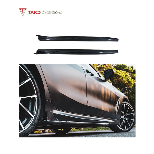

Carbon Perfect Fitment Universal Rear Spoilers Dry Carbon Fiber Side Skirts Extensions GEN 1 for bmws 8 Series G16 840i 850i