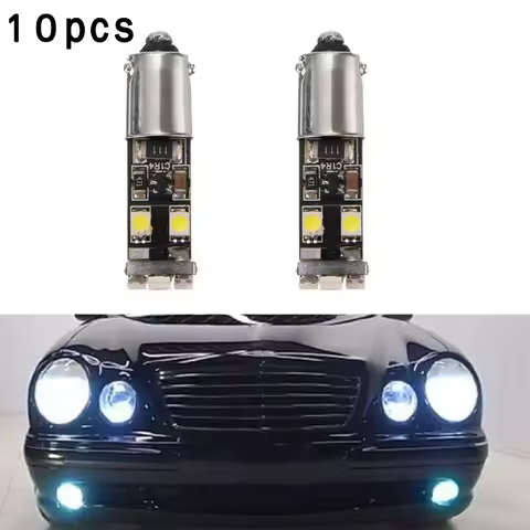For Mercedes-Benz W210 E55 AMG BA9S H6w Break Light 6000k Car Error-Free 8LED Parking Light Bulb Auto Accessories Signal Lamp