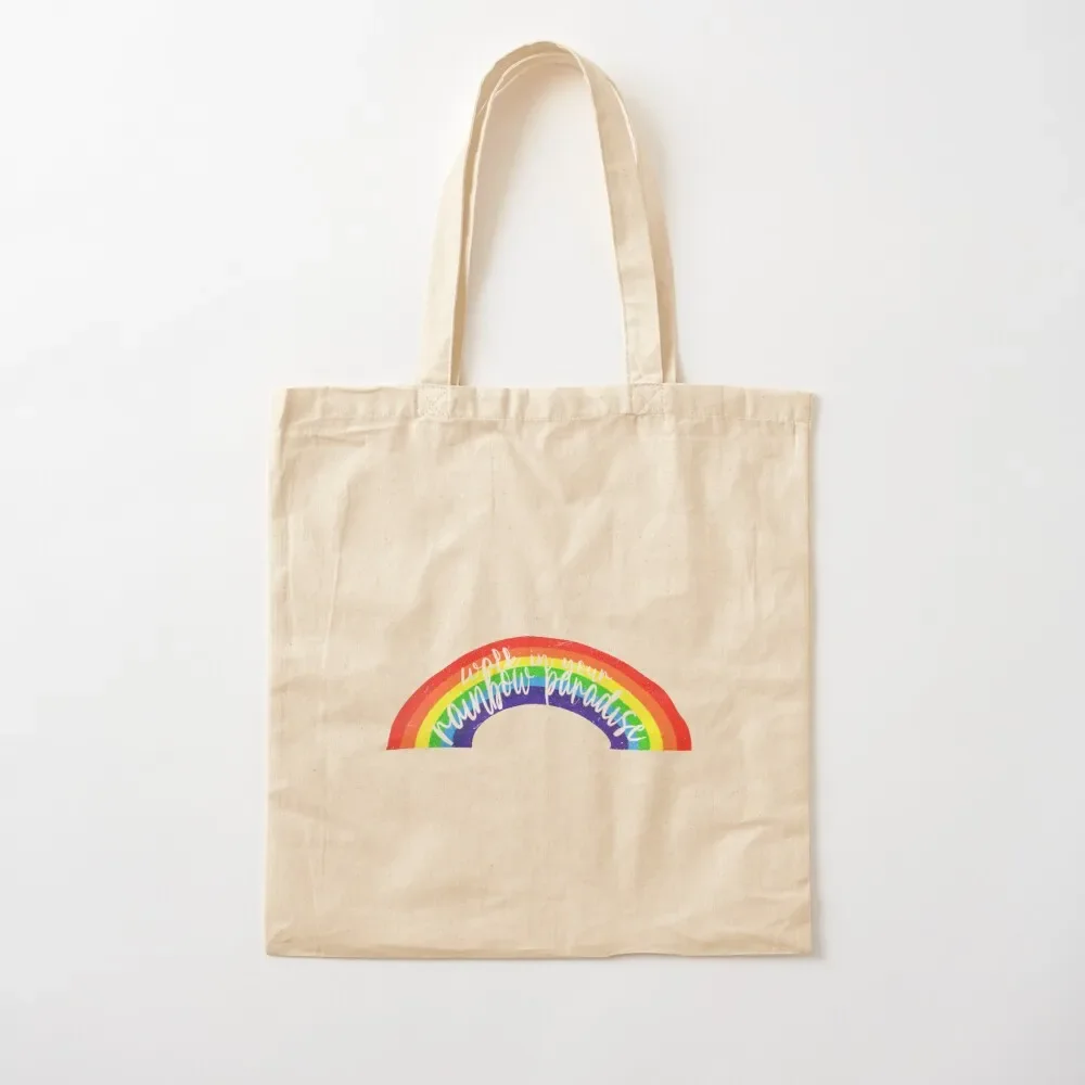 

rainbow paradise: adore you Tote Bag custom bags female bag reusable grocery bags Tote Bag