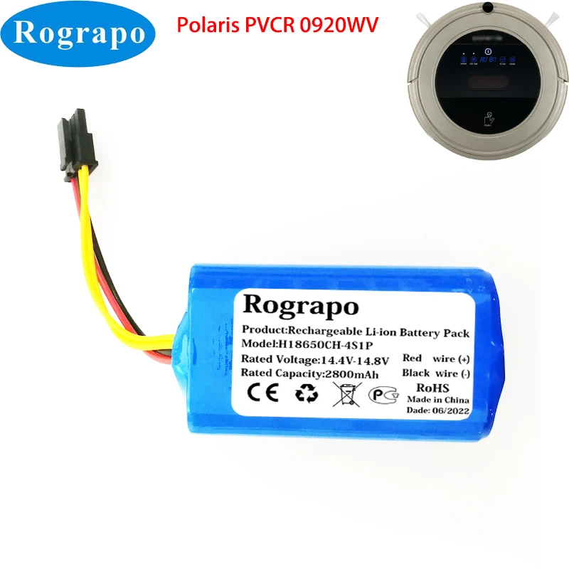 Nowy 14.8V 3400mAh 4ICR19/66 BONA18650-MF1 bateria do POLARIS PVCR-0920WV PVCR 0920WV Rufer odkurzacz Robot