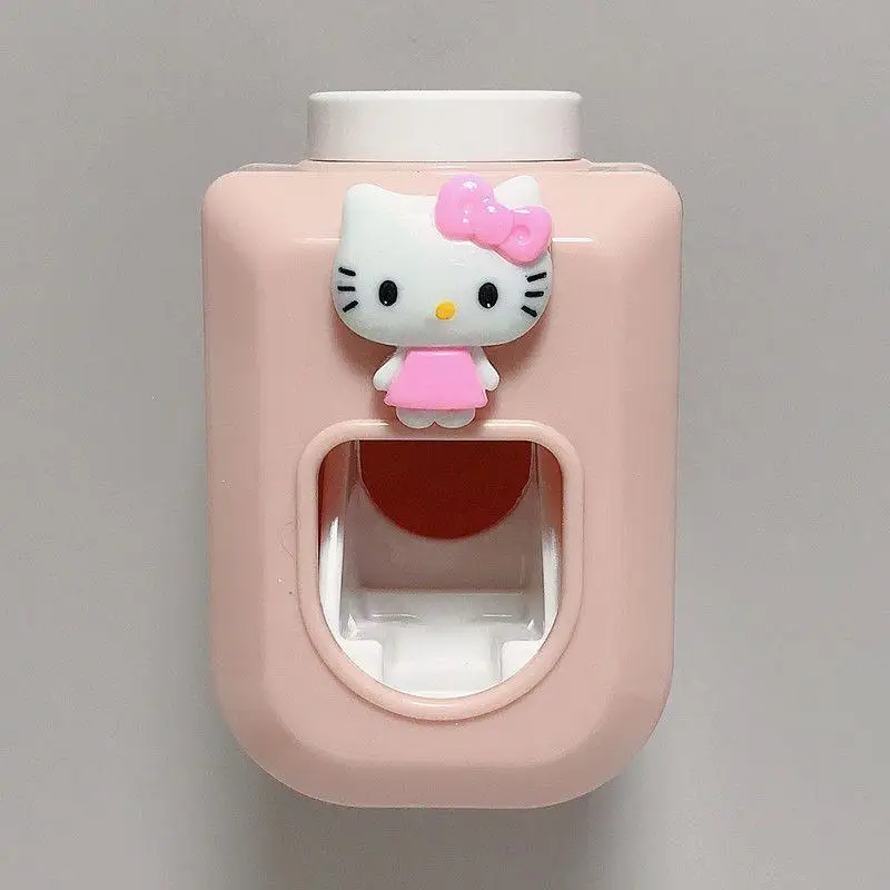 2024 New Kawaii Cute Sanrio Hellokitty Daisy Children\'s Toothpaste Squeezer Pastable Toilet Cartoon Decoration Gifts for Kids