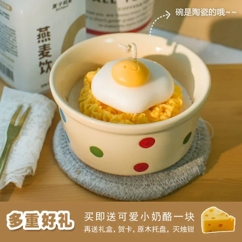 

Original scented candles cute instant noodles longevity noodles creative birthday gift girlfriend souvenir