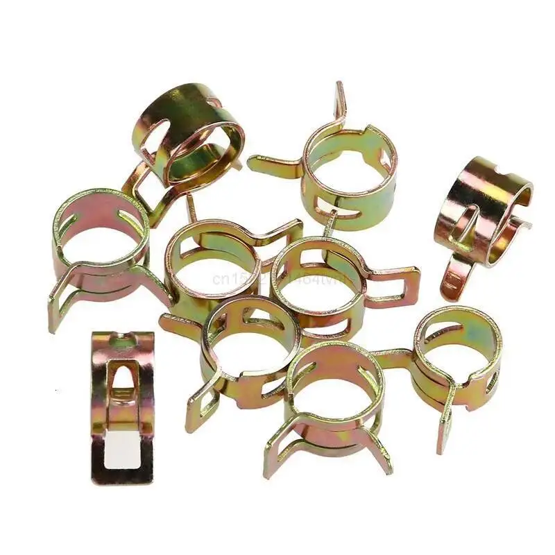 10Pcs 4mm-25mm for Choose Fuel Spring Clip Vacuum Silicon Hose Clamp Autos Spring Clip Fuel Oil Water Hose Pipe Tube Clamp
