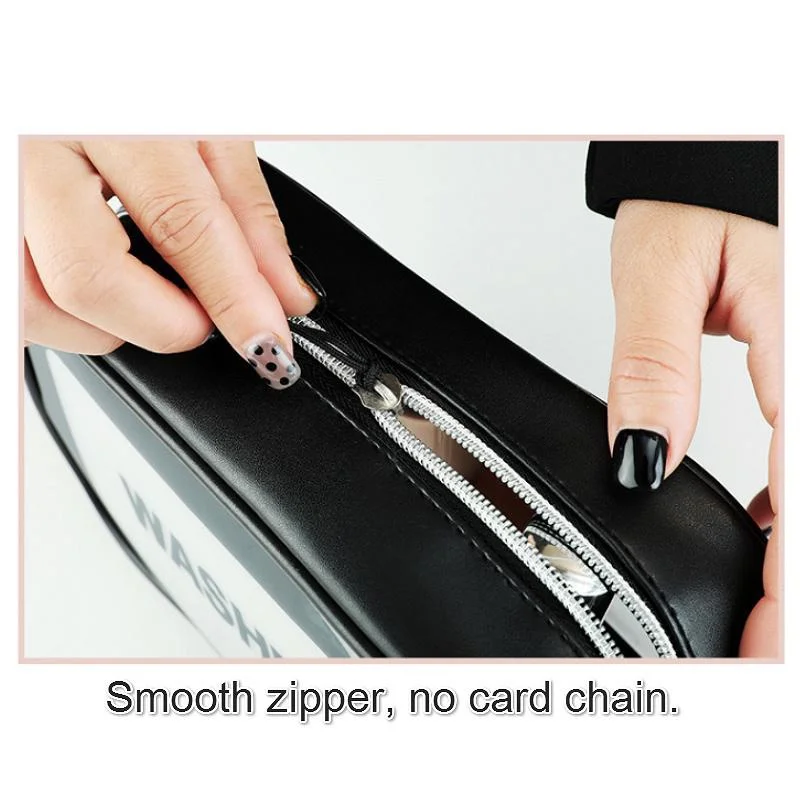 سعة كبيرة بو متجمد مقاوم للماء السفر ماكياج حقيبة مستحضرات التجميل الإناث المحمولة حقيبة تخزين أدوات الزينة #3