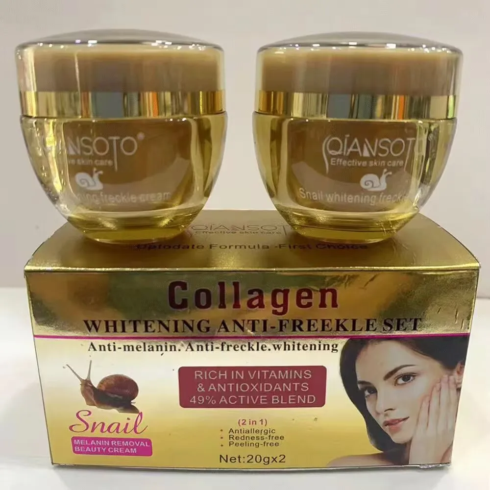 1Let Snail Collagen Day & Night Cream Set - 2-in-1 Brightening & Firming Restores Clarity & Elasticity
