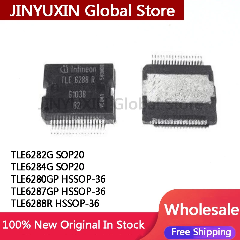 1Piece TLE6288R HSSOP-36 TLE6282G TLE6284G SOP20 TLE6280GP TLE6287GP HSSOP-36 IC Chip In Stock