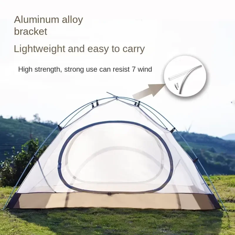 2 Person Lightweight Camping Tent Waterproof Windproof UV Protection Outdoor Hiking Backpacking Shelter Spring Summer