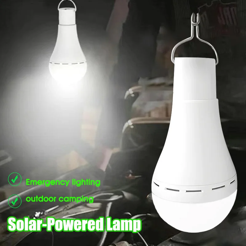 7W/9W LED Solar Lamp Bulb Hanging Solar Lights For Outdoor Camping And Fishing Emergency Sunlight Powered Lamp With Remote