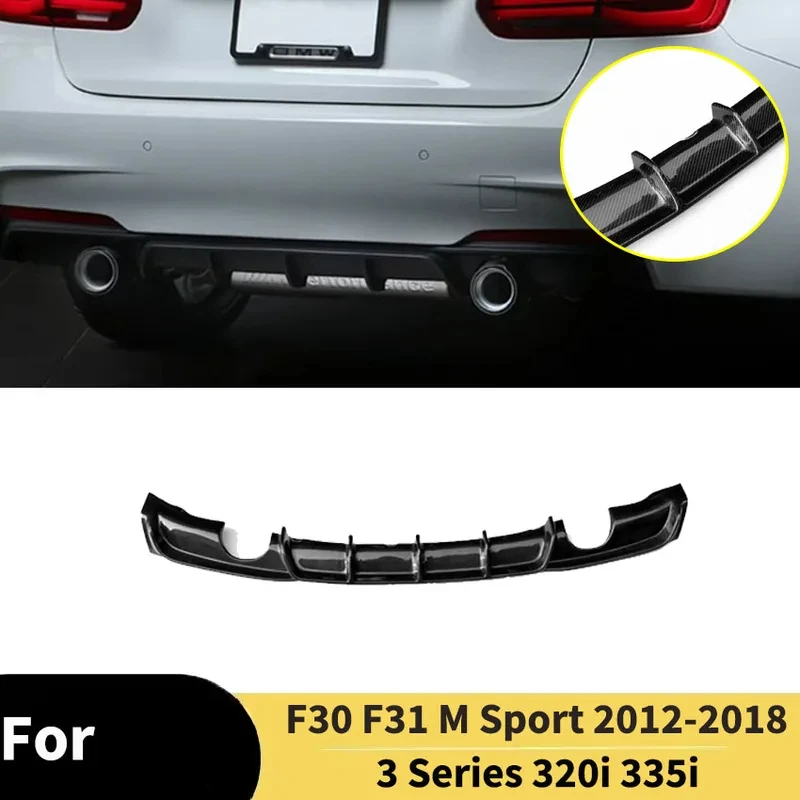 ForF30F313Series320i335i2012-2018ForMSportRearBumperDiffuserLipAccessoriesExteriorSpoilerSpBodyKits
