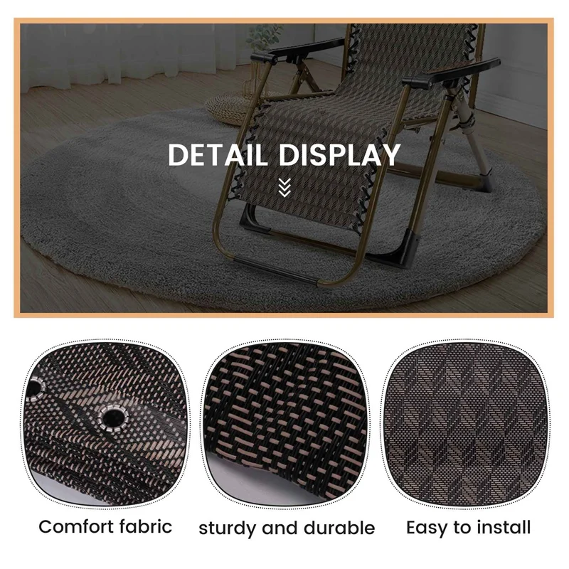 Tela de repuesto para silla de gravedad, herramienta de reparación de sillón reclinable, pieza de tela para Patio exterior, piscina de playa