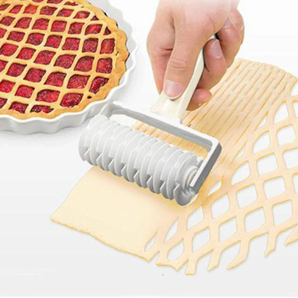 Baking Tool Cookie Pie Pizza Bread Pastry Lattice Roller Cutter Plastic Pastry Tools Dough Cutter DIY Bakeware