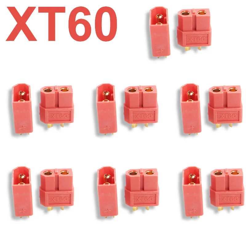5/7Pairs/XT60 Connector XT60 Male Female Bullet Connectors Power Plugs for RC Lipo Battery Motor XT60 Drone Connectors Pink  