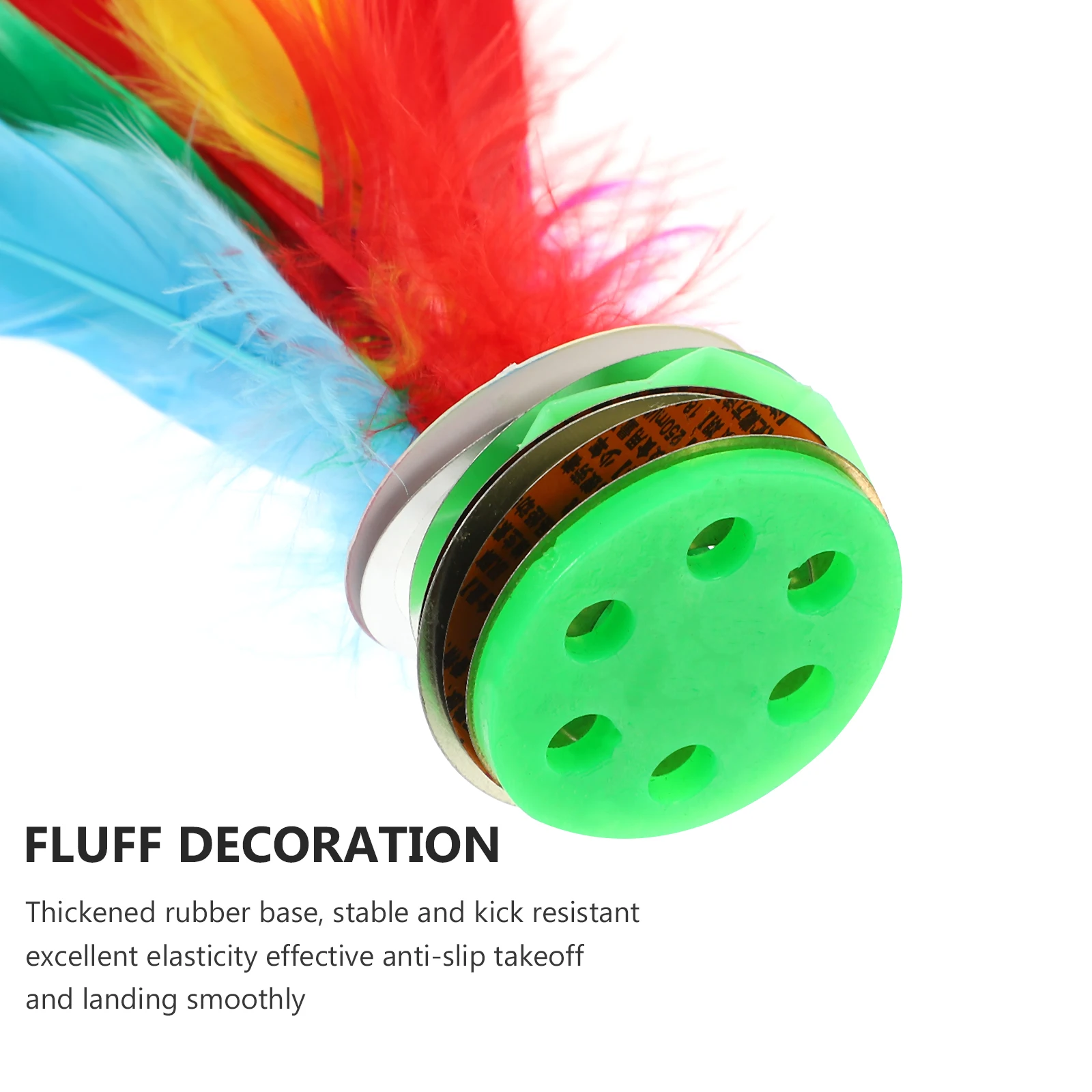 

4 Pcs Casual Shuttlecock Child Exercise Rubber Chinese Kick Shuttlecocks