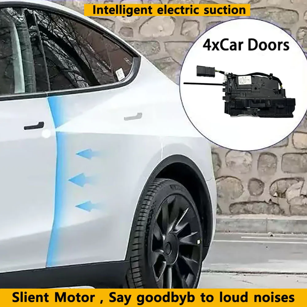 2025 Update Soft Closing for Tesla Model 3 Y 3 Highland New Y Juniper 4-Door Anti Pinch Auto Electric Suction Door Softclose