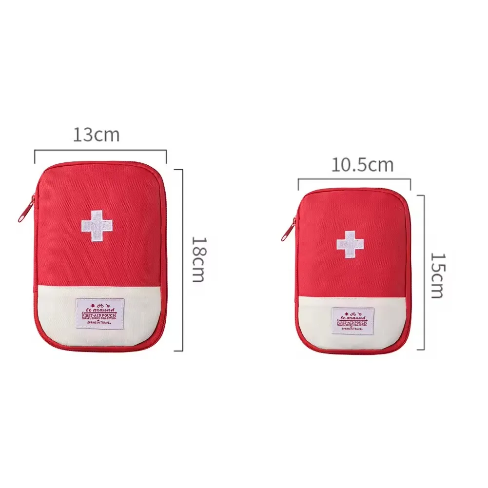 Mini Portable First Aid Medical Kit - Emergency Medicine Storage Bag for Travel Outdoor Camping EDC Pouch Organizer Pill Case