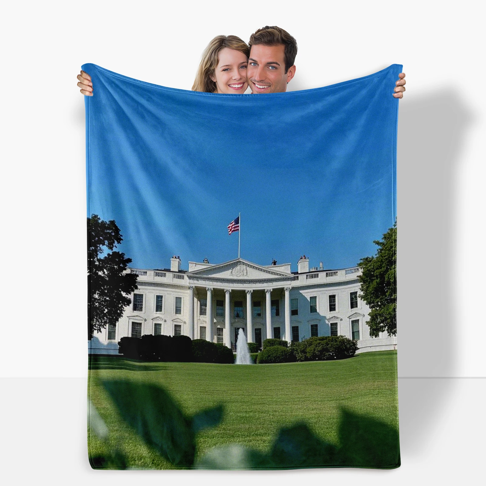 

White House Inspired Blanket Perfect For Family Gatherings And Festivals Adding Warmth And Joy To Your Loved Ones