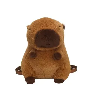 

Cute Plu Capybara Bapa Summer 2024 New Women's Bag Cartoon Animal ape Doll Double oulder Bag Soft Polyester