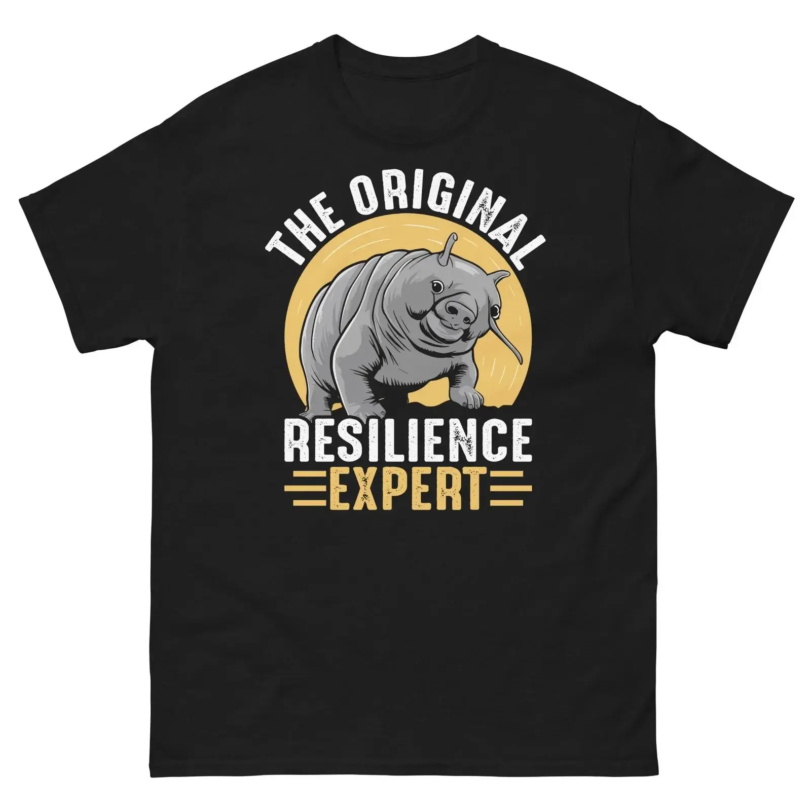 The Original Resilience Expert Tardigrade Water Bear Classic T Shirt vintage Washed Unisex fashion streetwear homme Stretched