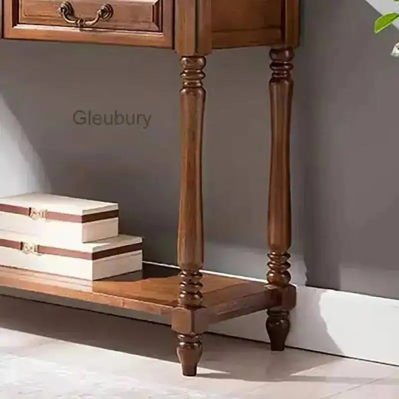 Drawers Storage With Rectangle Console Table Roman Elegant Vintage Console Tables Provincial French Console Meuble Furniture