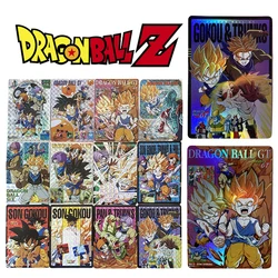 Anime Dragon Ball Son Goku Torankusu Bejita Yonsei DIY homemade grid flash card boy Toy collection Birthday Christmas gift