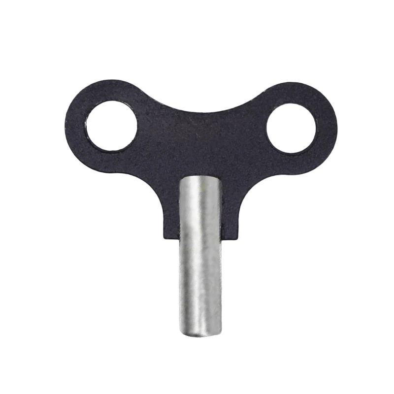 Durable Wooden Clock Daily Maintenance Repair Tool, Black Metal & Wood Winding Key