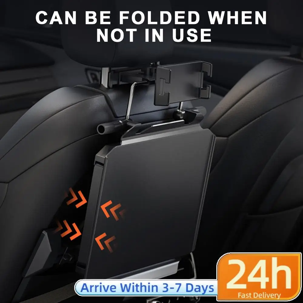 

Back Seat Folding Table with Phone Mount Adjustable Rear Car Dining Table Foldable Food Tray Desk for Travel Rvs Road Trip