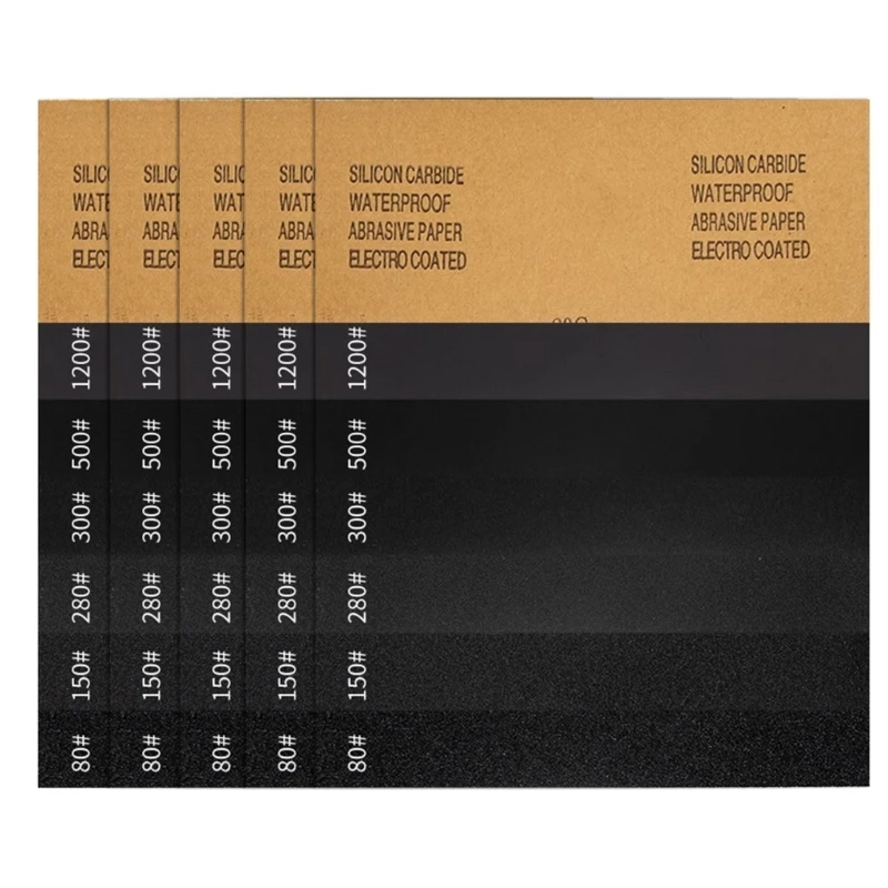 Lembar Pengamplasan Kekuatan Industri 93X230Mm Amplas Silikon Berkarbonisasi Meningkatkan Alat Penyempurnaan Permukaan 30 Buah