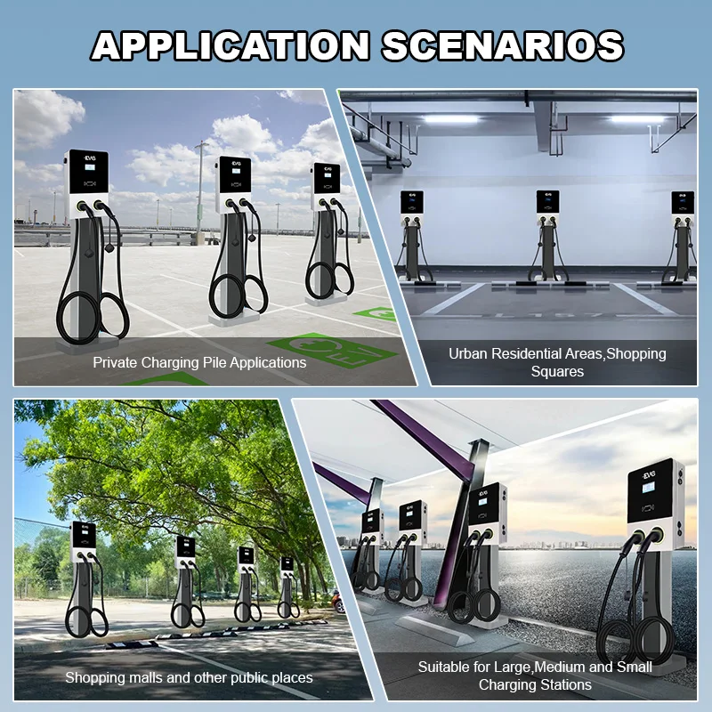 commercial ev charging pile OEM ODM ev car charger charging station dc electric vehicle wallbox 14KW 44kw type 2