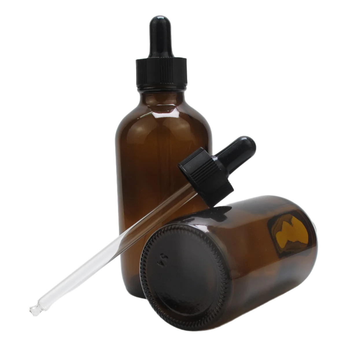 120ml/4oz Empty Dropper Bottle Amber essential oil Glass Aromatherapy Liquid Brown Drop for massage Pipette Bottles Refil