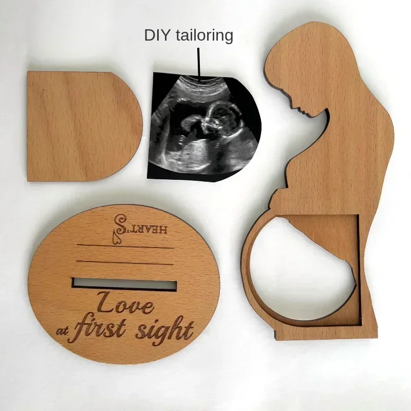 Baby Ultrasound Photo Frame Sonogram Picture Frame Pregnancy Gift Baby Announcement Keepsake for Couples New Moms Dady Photo