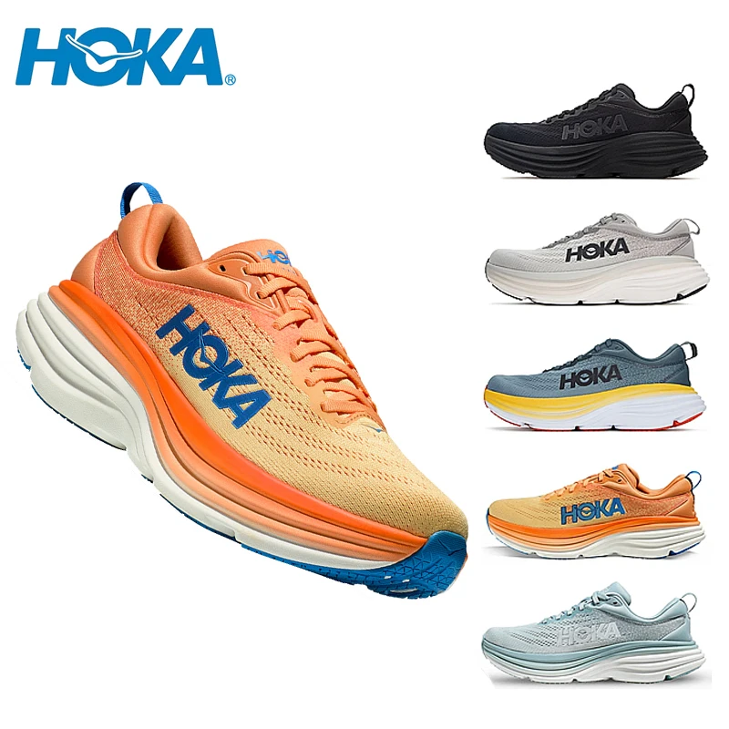 

Anti Slip Hoka One One Bondi 8 Sport Running Shoes Breathable Cushioning Road Runs Shoes Men Sport Shoes Lifestyle Outdoor