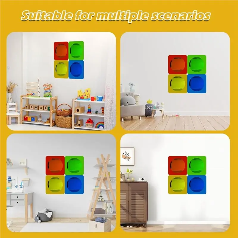 SHGO-For Sensory Wall Mirror 4 Pcs-Acrylic Bubble Design For Christmas Decorations In For Sensory Rooms Or Science Classrooms