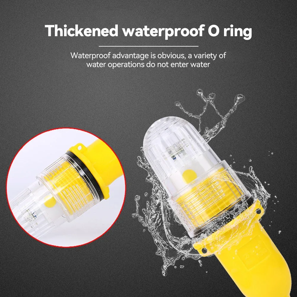 Universal Boat Navigation Light IP65 Waterproof Float Buoys LED Boating Light for Kayak Fish Attract Lamp Underwater Luminous