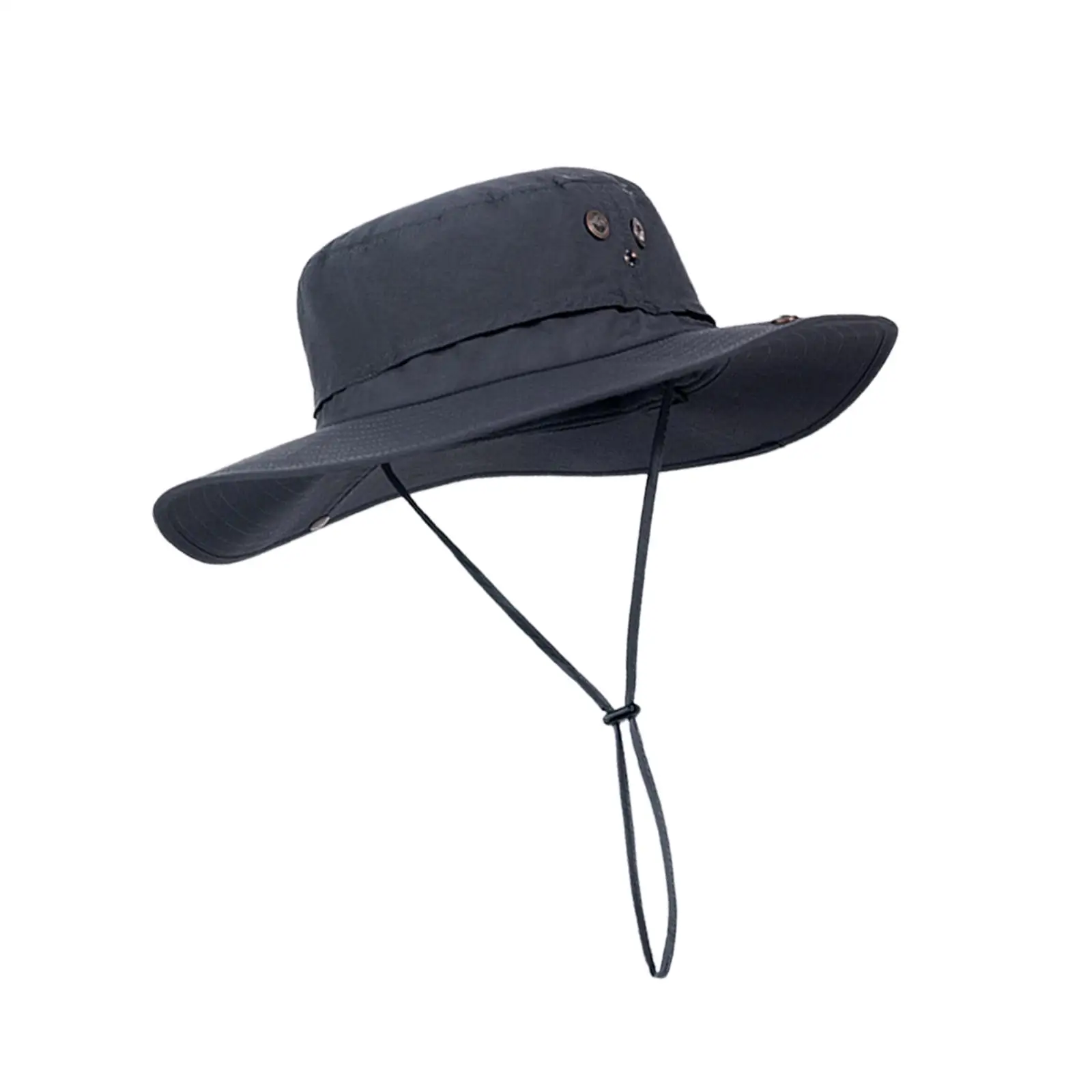 Bucket Hat Sunhat Adjustable Waterproof with Strings Breathable Wide Brim Sun Hat for Beach Fishing Hat