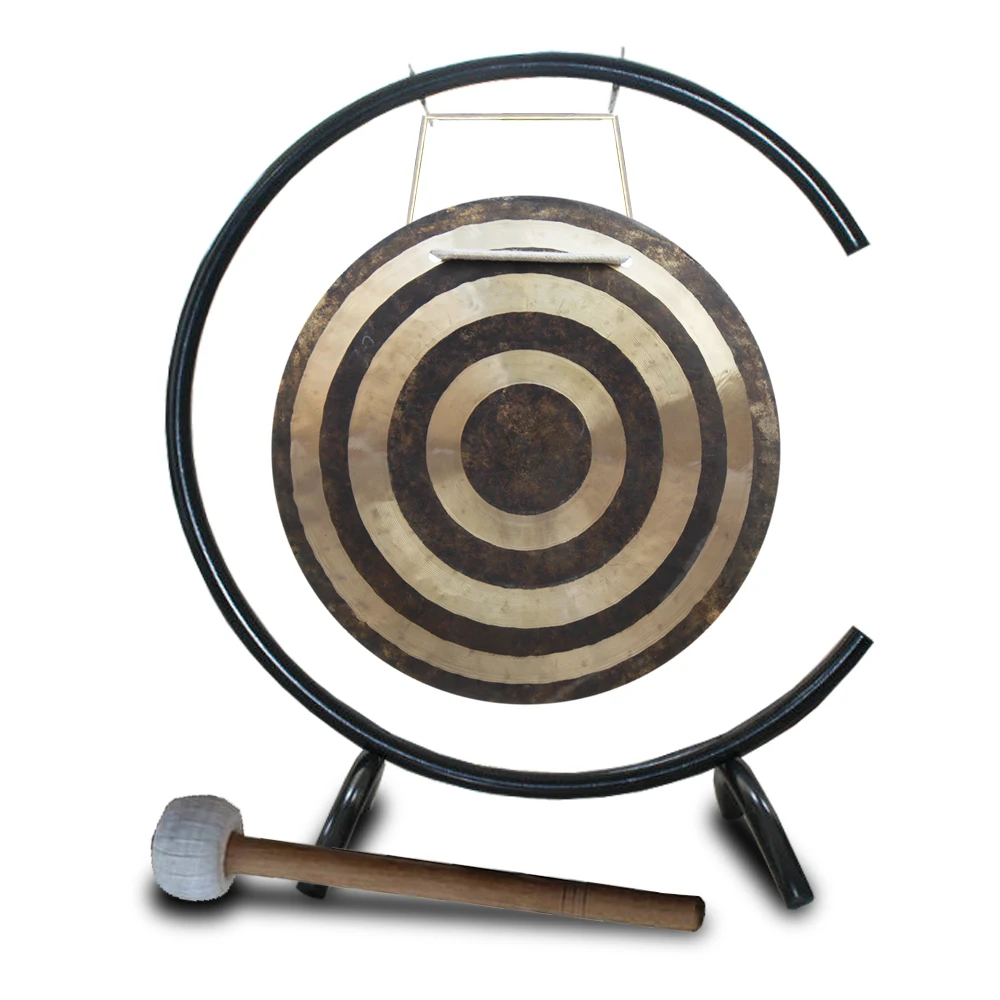 Arborea 20\'\'/ 50CM Wind Gong with C-type Gong Stand Chinese Feng Gong Best Gifts for Sound Therapy and Meditation