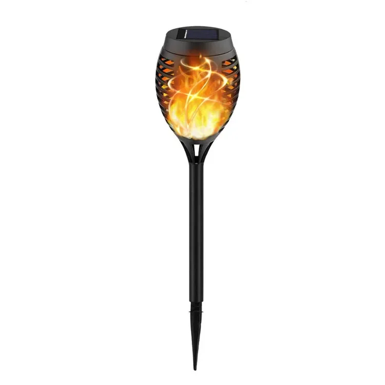 Lampe Torche Solaire en Forme de Flamme Vacillante, Imperméable, Luminaire Décoratif d'Extérieur, Idéal pour un Jardin, une Pelouse, un Sentier ou une Cour