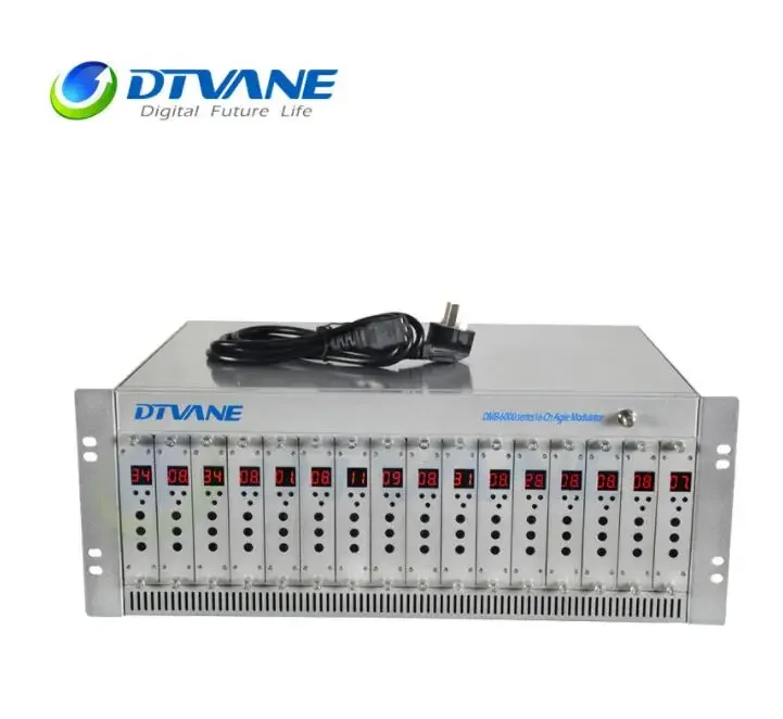 24 in 1 CATV analoge TV-modulator 16 in 1 behendige vaste RF-modulator CATV analoge PAL NTSC analoge modulator 24ch