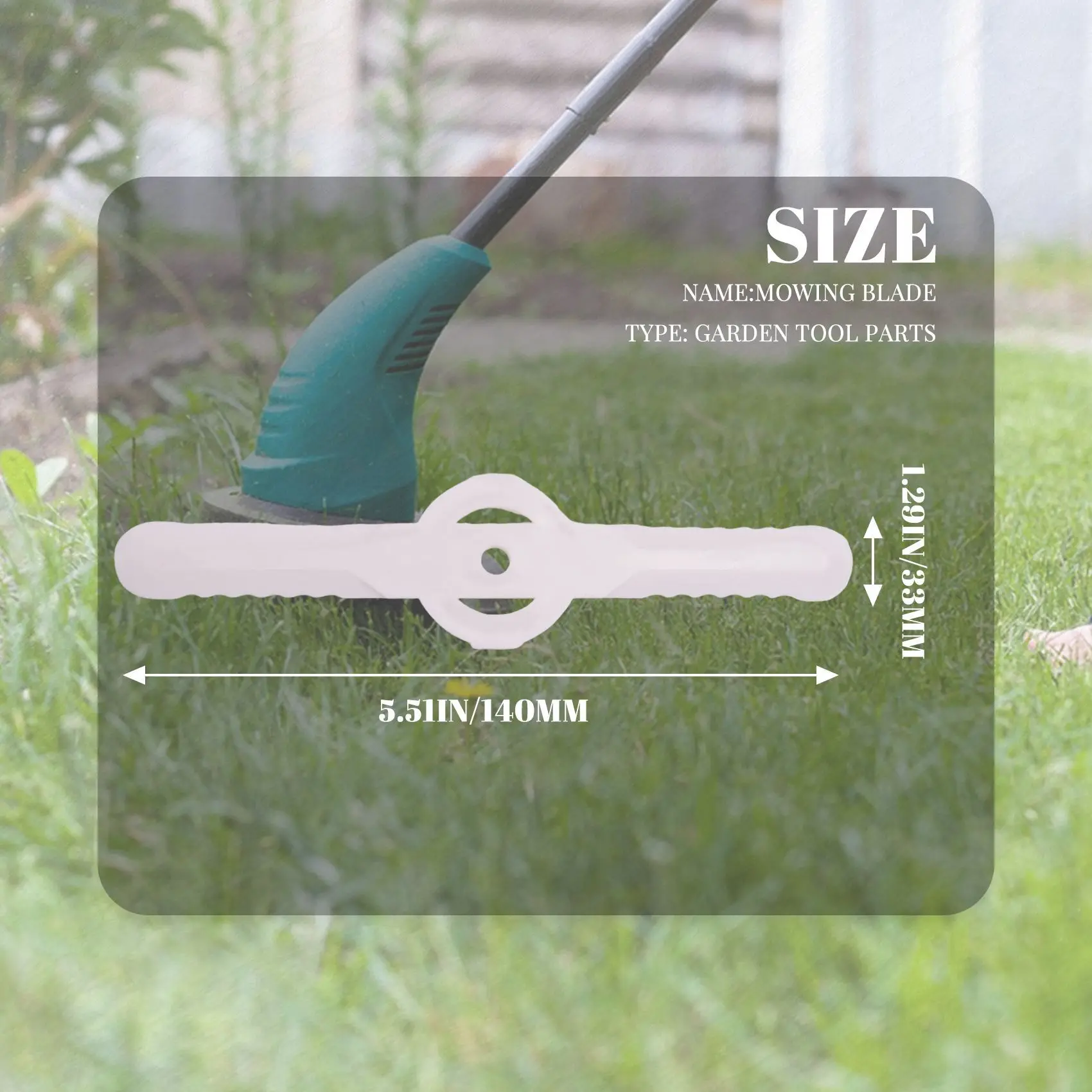 20Pcs Plastic Grass Trimmer Blades Lawn Mower Trimmer Accessories Lawn Mower Blade Cordless Trimmer Garden Tool