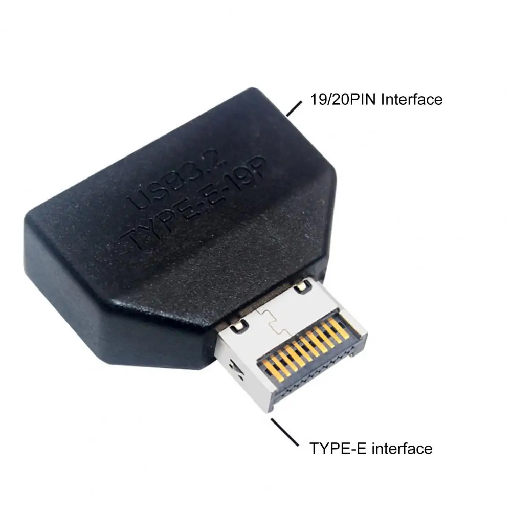 Plug-and-play Usb Adapter Card Motherboard Usb 3.0 Type-e Adapter Head 19-pin Universal Header Connector Stable Reliable